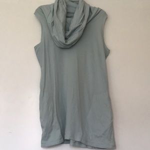 100% organic cotton cowl neck top.